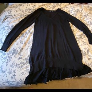 AE tunic/ sweater dress w/ruffle black size M